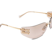 Miu Miu Frameless Sunglasses Gold (0MU A51S 5AK20P)