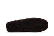 Gucci Ayrton Webbing-Trimmed Horsebit Leather Driver Loafers Brown