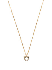 crystal-embellished Gancini necklace