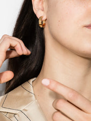 Miller stud hoop earrings
