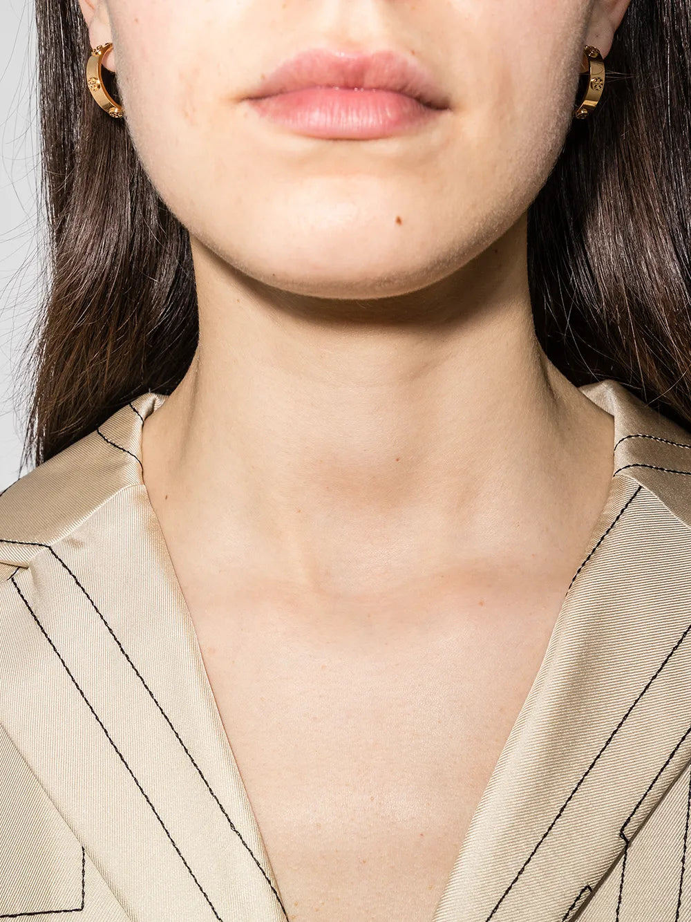 Miller stud hoop earrings