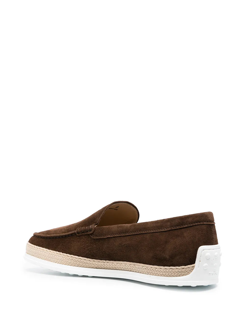 almond-toe suede loafers
