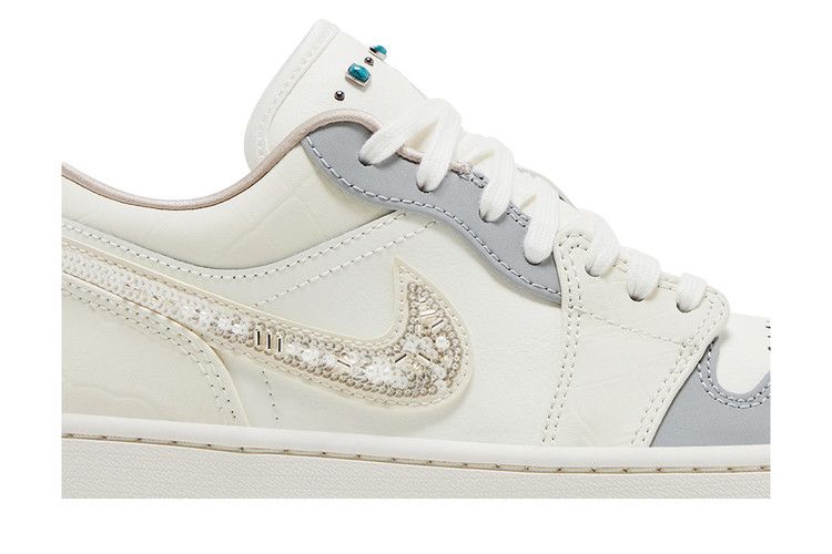 Wmns Air Jordan 1 Low 'Sail Soft Pearl Sequins'