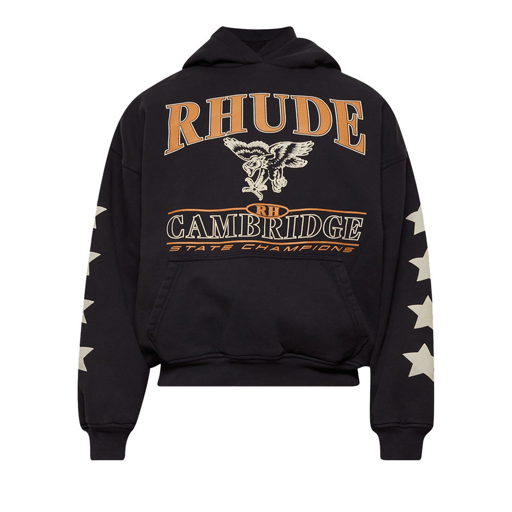 Rhude Cambridge State Champs Hoodie Vintage Black