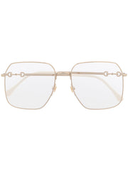 square-frame oversized glasses