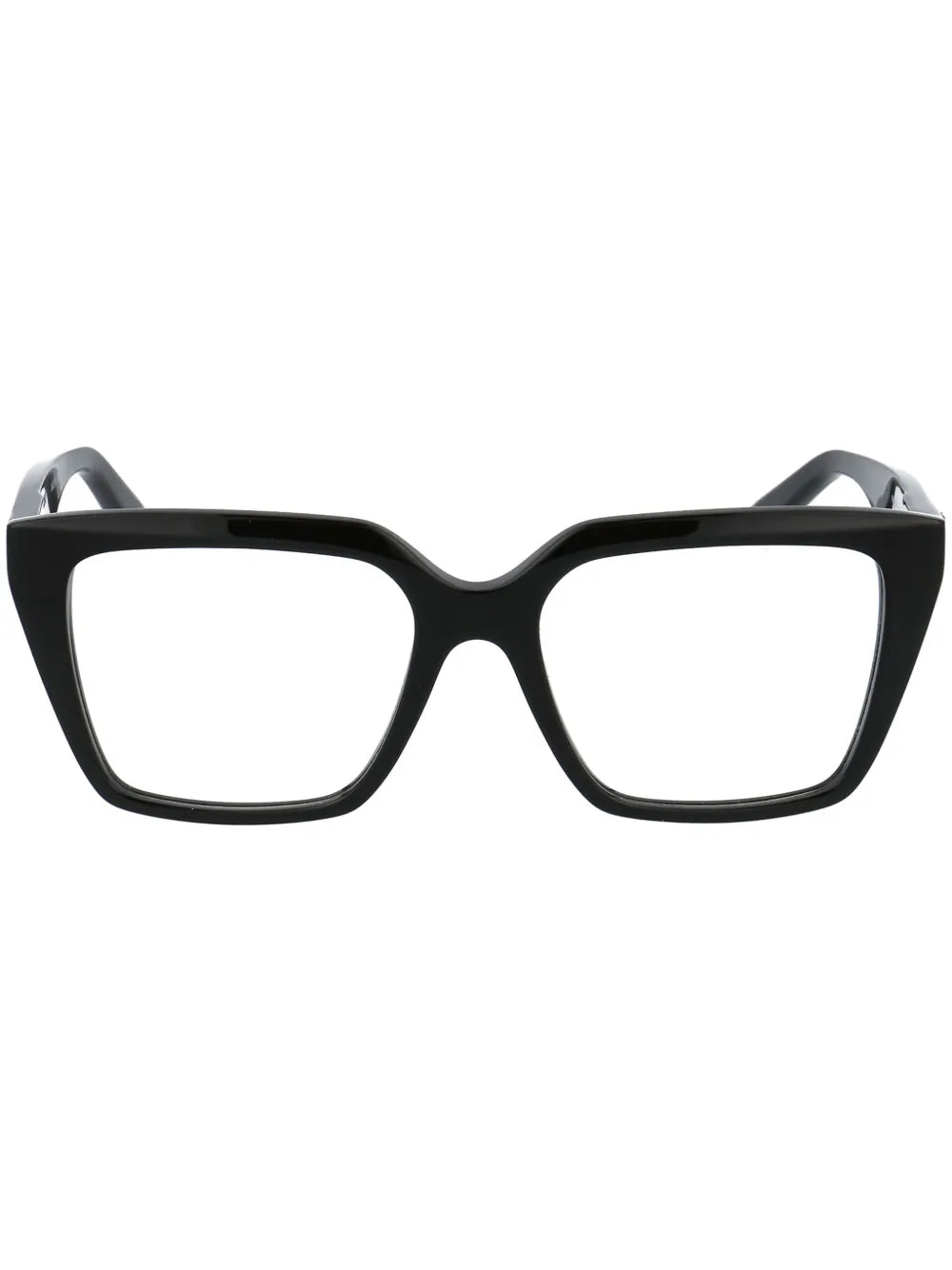 square-frame logo-detail glasses