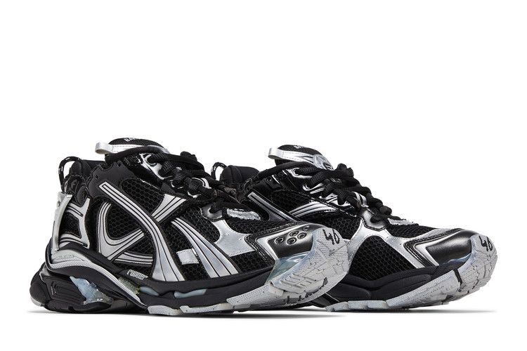 Balenciaga Runner Black Silver