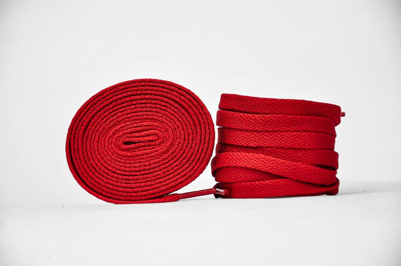 Flat Sneaker Laces- Wine Red Jordan laces AJ1 Laces Kicks Machine