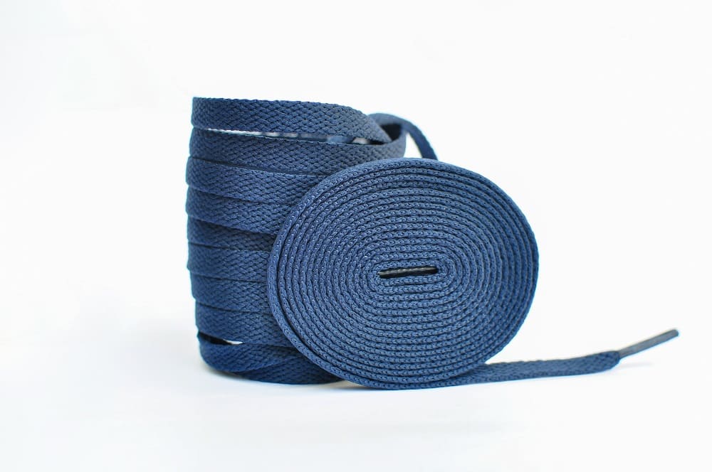 Flat Sneaker Laces- Marina Blue Jordan laces AJ1 Laces Kicks Machine