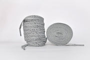 Cement Laces- Grey Black Jordan Laces Kicks Machine