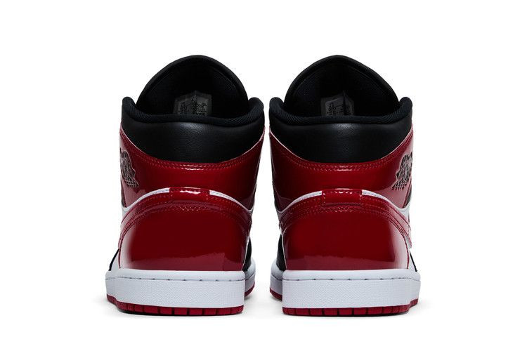 Air Jordan 1 Mid Patent Bred Toe