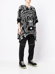 church print kaftan shirt