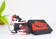 3D Sneaker Keychain With Box - AJ1 Black Toe