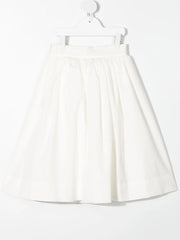 pleated A-line skirt