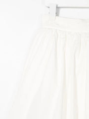 pleated A-line skirt