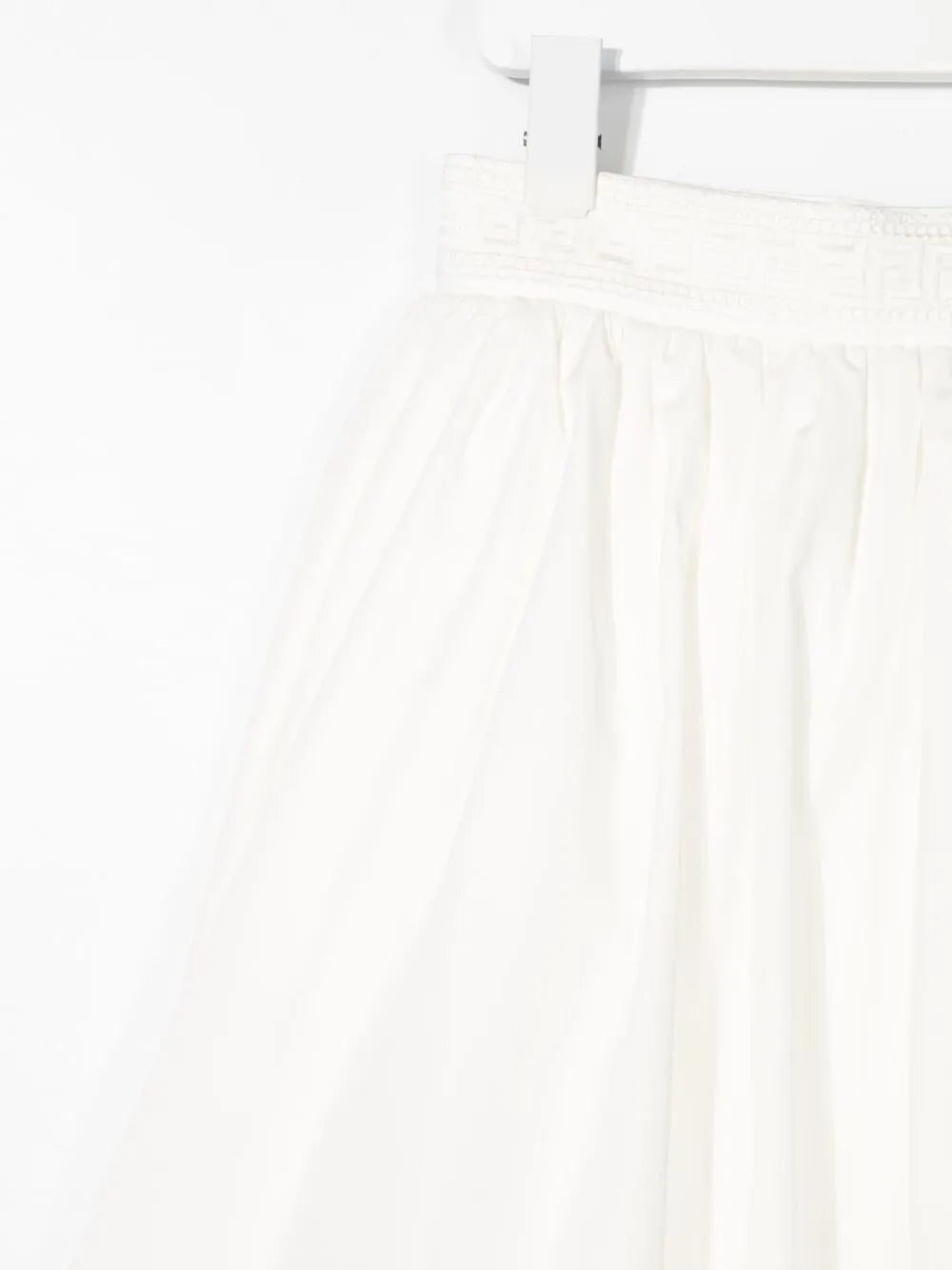 pleated A-line skirt