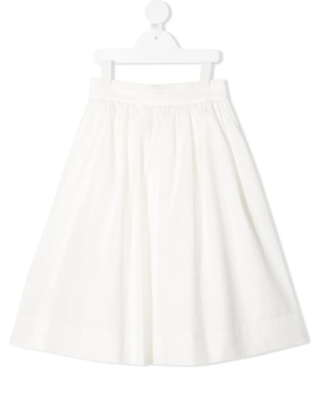 pleated A-line skirt