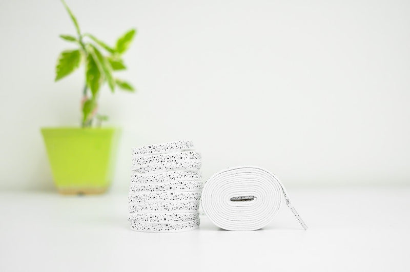 Cement Laces- White Jordan Laces Kicks Machine