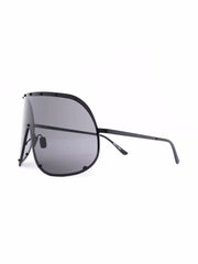 oversized shield-frame sunglasses