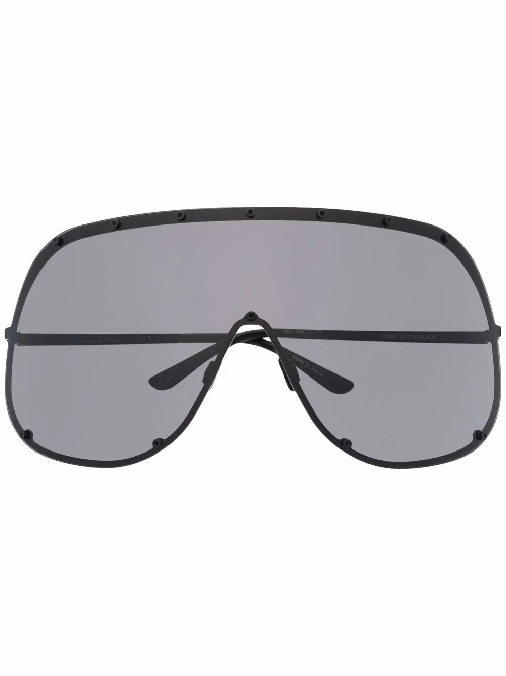 oversized shield-frame sunglasses