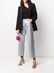 Full Crystal wide-leg jeans