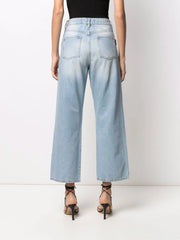 Full Crystal wide-leg jeans