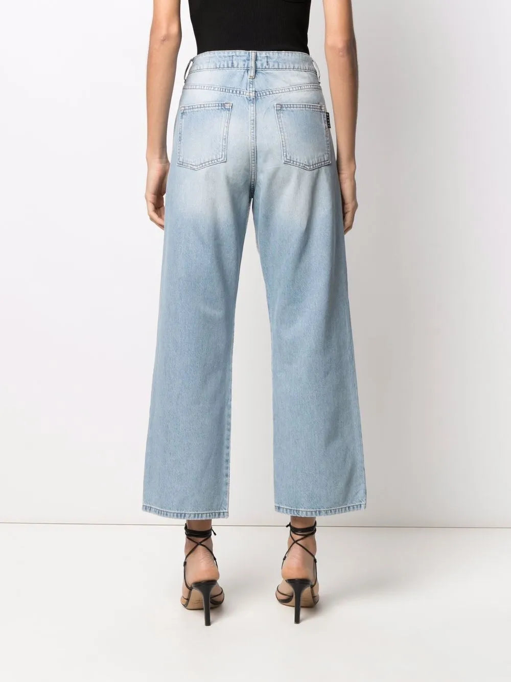 Full Crystal wide-leg jeans