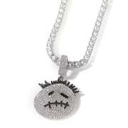 TRAVIS SCOTT LOGO ICED OUT PENDANT