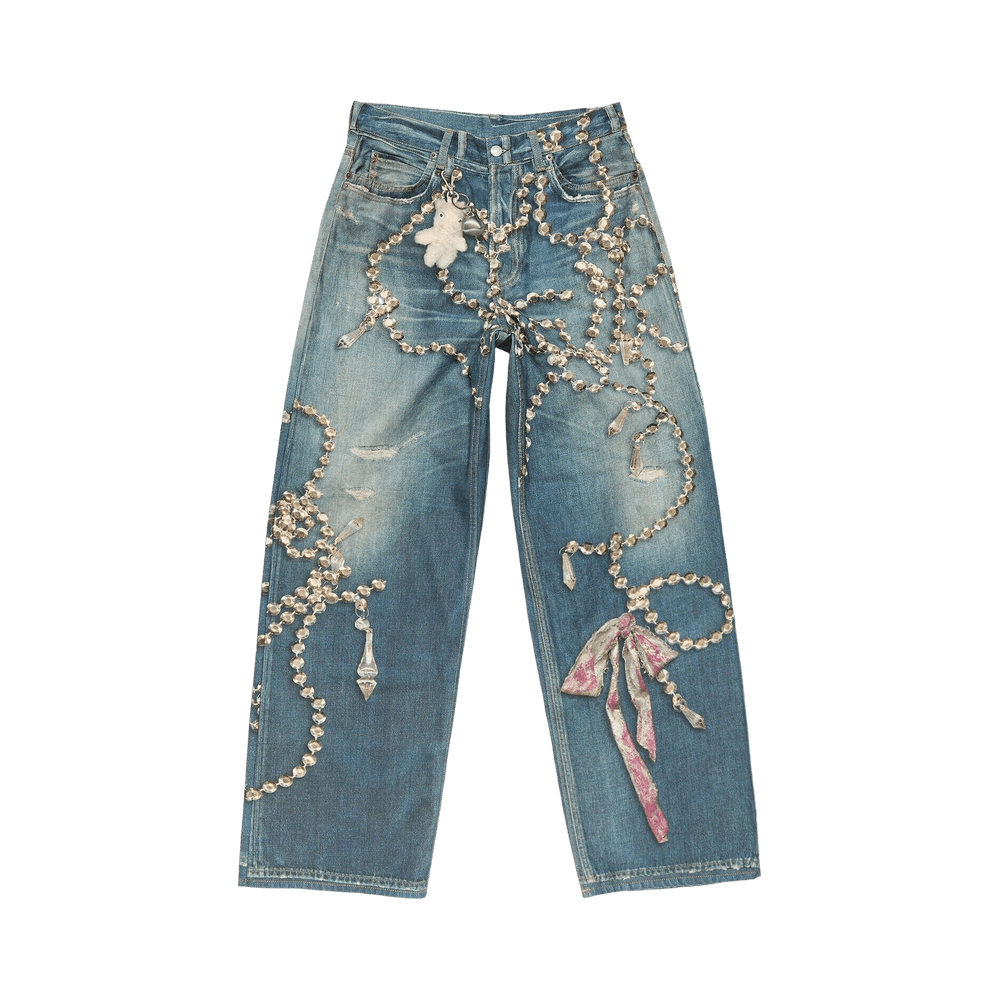 Acne Studios 1981 Loose Fit Jeans Mid Blue