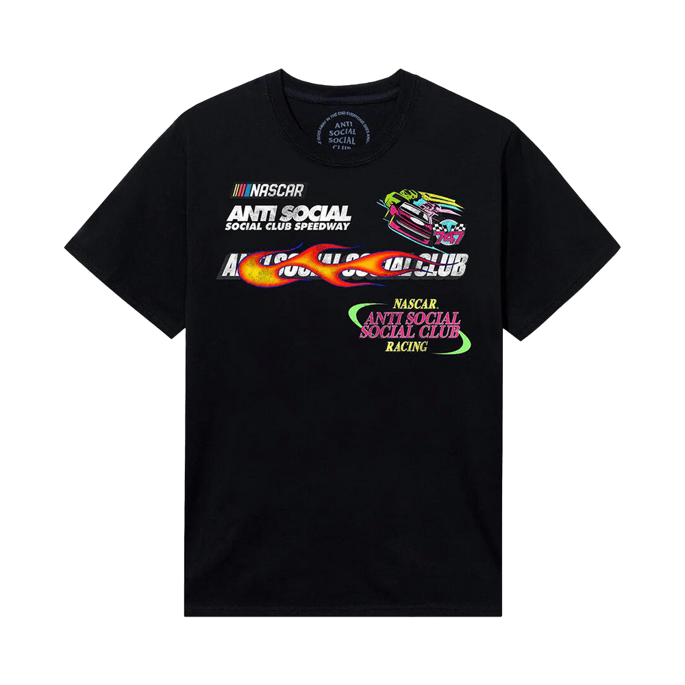 Anti Social Social Club x Nascar Daytona T-Shirt Black