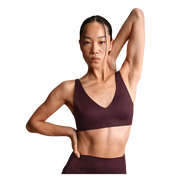 Nike x Skims Shine Women's V-Neck Bra CURRANT