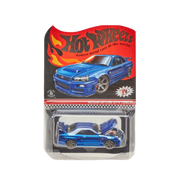 Hot Wheels RLC Nissan Skyline GT-R (BNR34) Spectraflame Race Team Blue