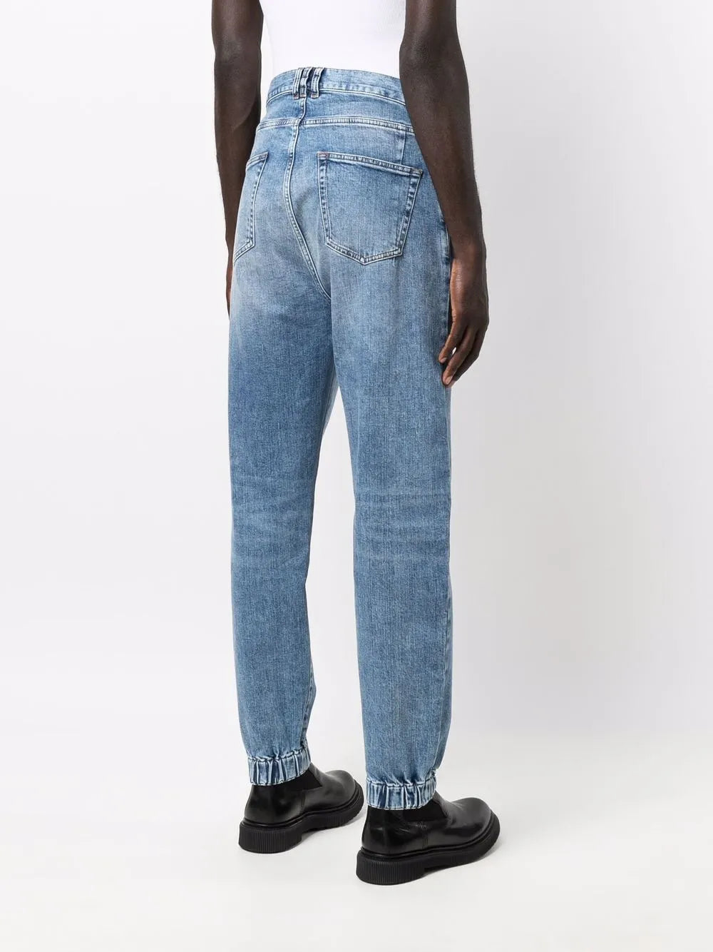 faded slim-fit jeans