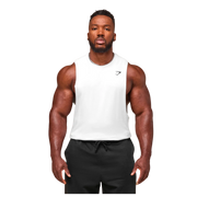 Gymshark Critical Drop Arm Tank White