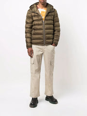 logo-patch puffer jacket