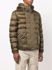 logo-patch puffer jacket