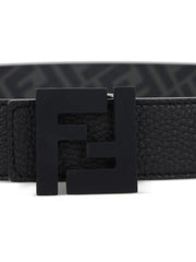 reversible logo-buckle belt