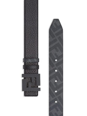 reversible logo-buckle belt