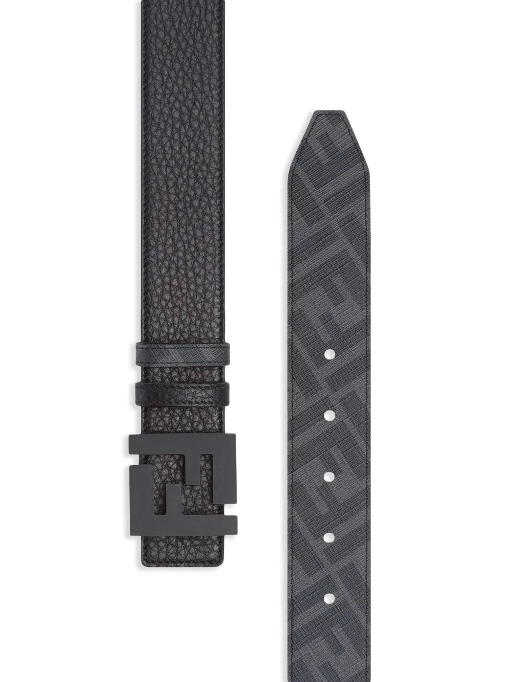 reversible logo-buckle belt