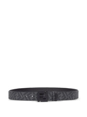 reversible logo-buckle belt