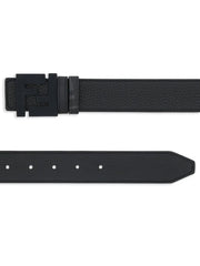 reversible logo-buckle belt