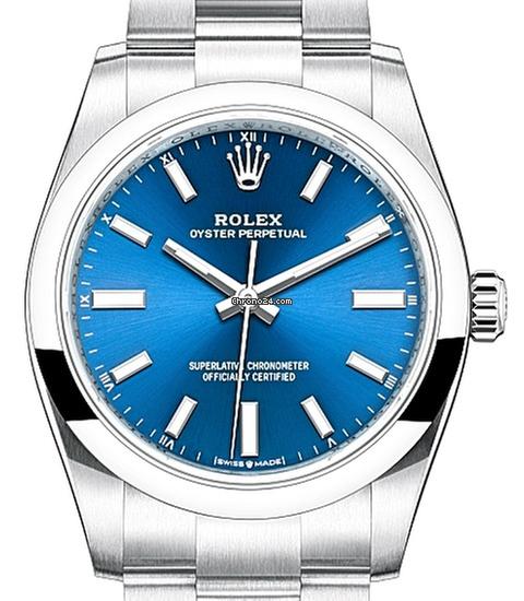 Rolex | Oyster Perpetual | 124200 EU | Steel | 34 mm | Steel | Blue | Automatic