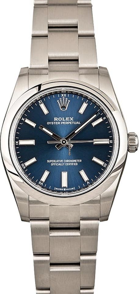 Rolex | Oyster Perpetual | 124200 EU | Steel | 34 mm | Steel | Blue | Automatic