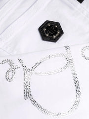 Signature embellished skinny jeans