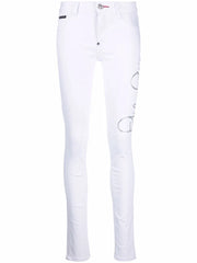Signature embellished skinny jeans