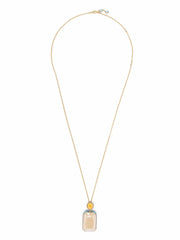 Orbita octagon cut crystal necklace