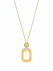 Orbita octagon cut crystal necklace