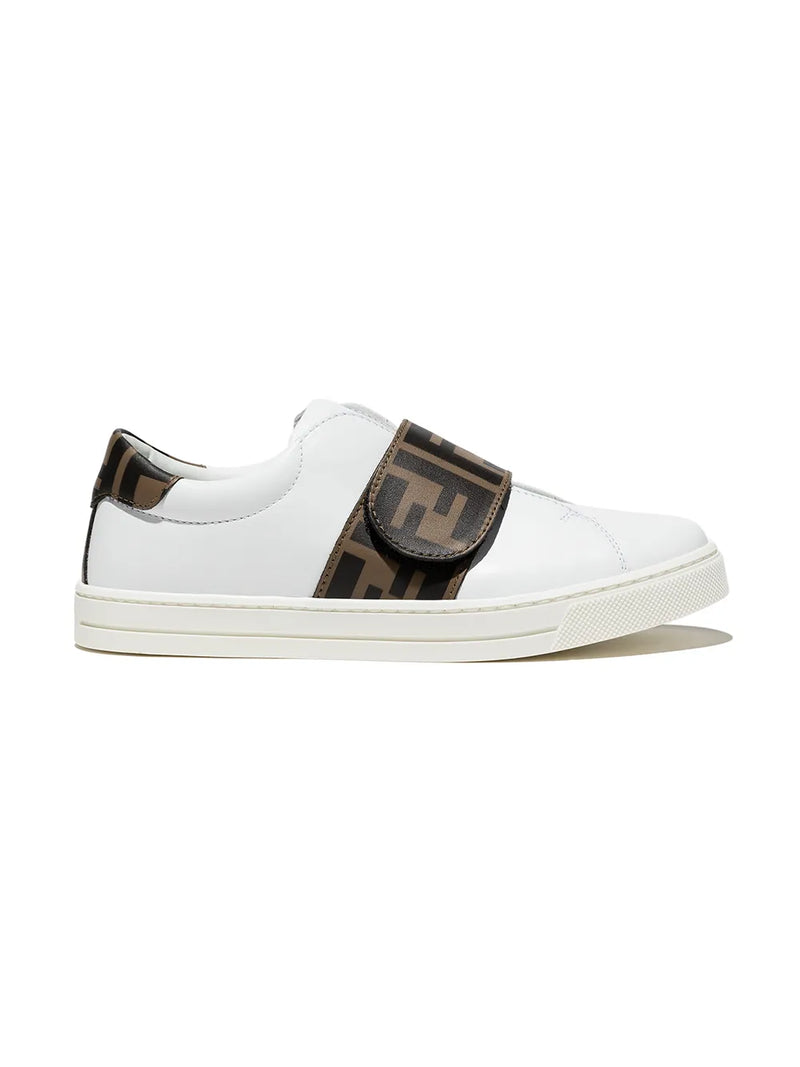 logo-strap low-top sneakers