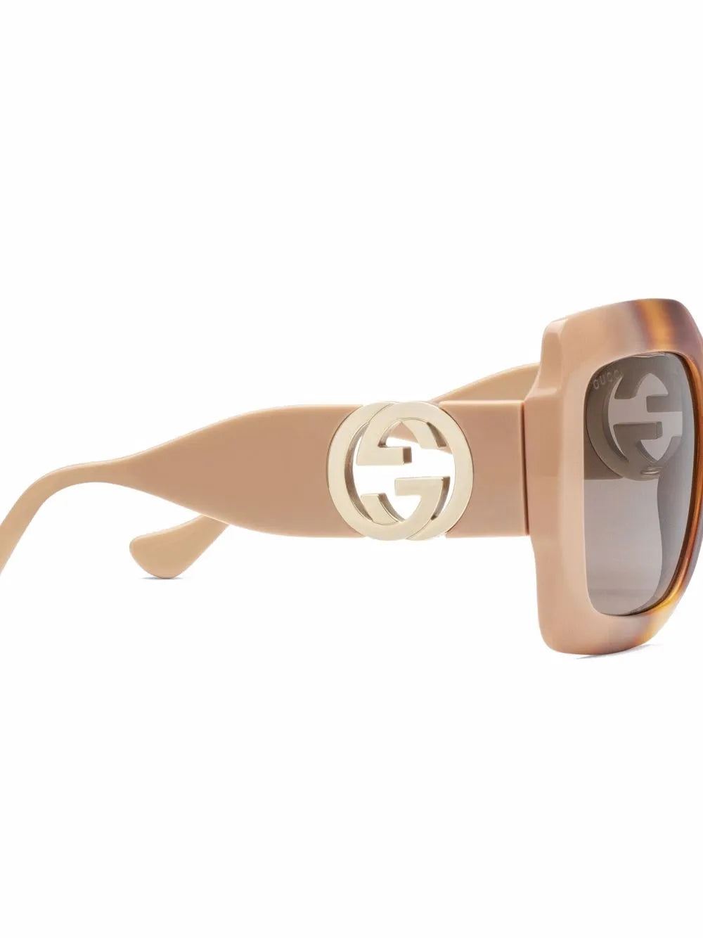 chain-strap square sunglasses