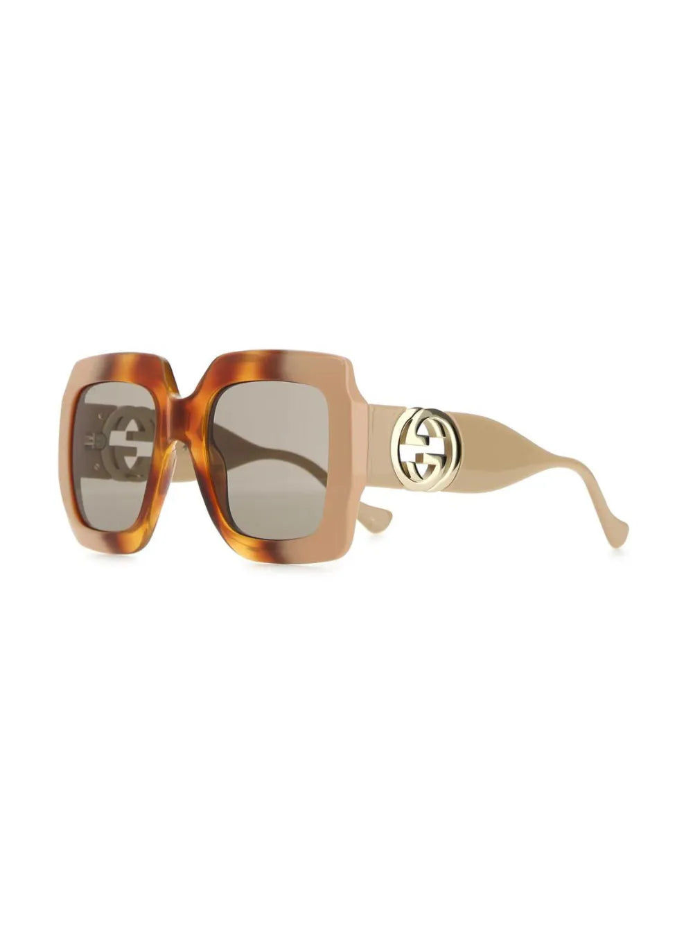 chain-strap square sunglasses